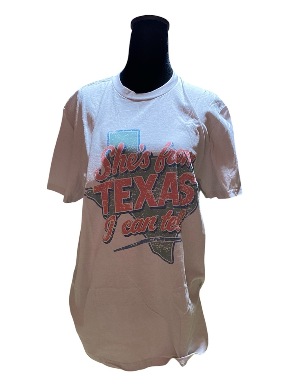 Girls' White 'She's From Texas I Can Tell' Graphic Tee